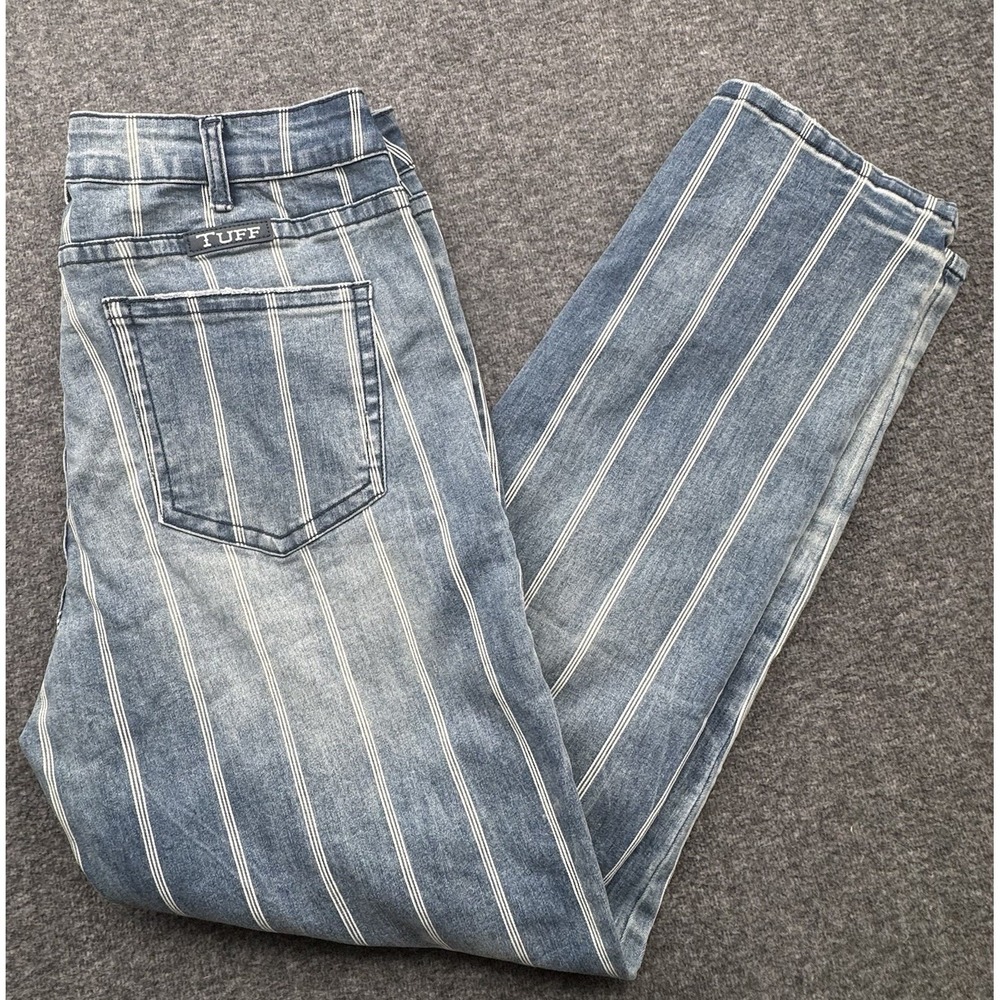 Cowgirl Tuff Co. Highway Jean Striped Distressed Sz 33x31 Fit 35x31 Western‎